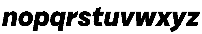 Cardium Narrow Extra Bold Italic Font LOWERCASE