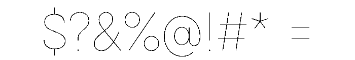 Cardium Narrow Hairline Font OTHER CHARS
