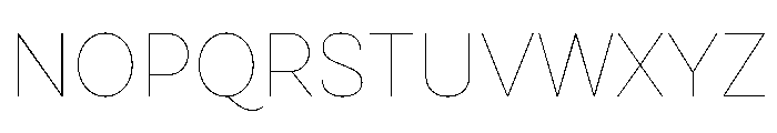 Cardium Narrow Hairline Font UPPERCASE