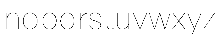 Cardium Narrow Hairline Font LOWERCASE