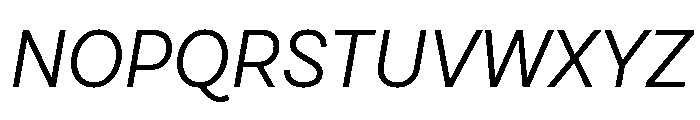 Cardium Narrow Regular Italic Font UPPERCASE