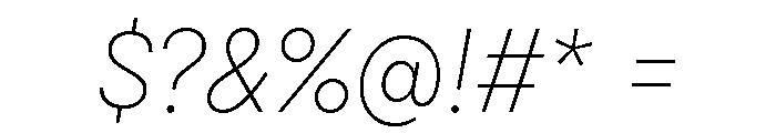 Cardium Narrow Thin Italic Font OTHER CHARS