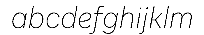 Cardium Narrow Thin Italic FONT