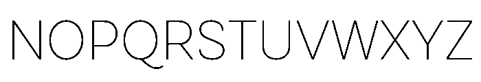 Cardium Narrow Thin Font UPPERCASE