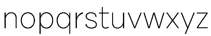 Cardium Narrow Thin Font LOWERCASE