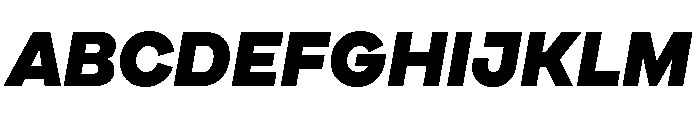 Cardium Normal Black Italic Font UPPERCASE