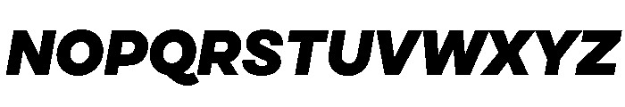Cardium Normal Black Italic Font UPPERCASE