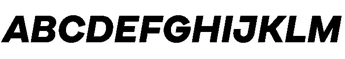 Cardium Normal Extra Bold Italic Font UPPERCASE