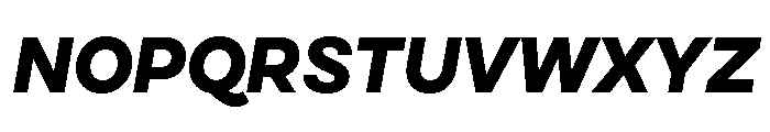 Cardium Normal Extra Bold Italic Font UPPERCASE