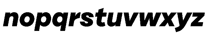 Cardium Normal Extra Bold Italic Font LOWERCASE