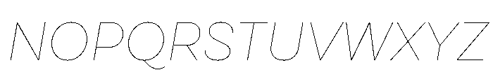 Cardium Normal Hairline Italic Font UPPERCASE