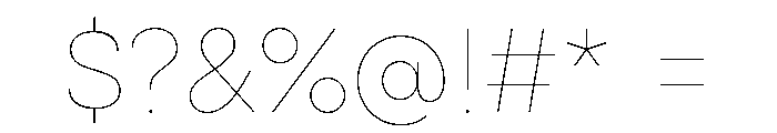 Cardium Normal Hairline Font OTHER CHARS