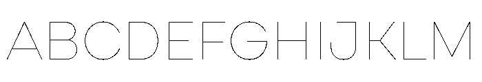 Cardium Normal Hairline Font UPPERCASE