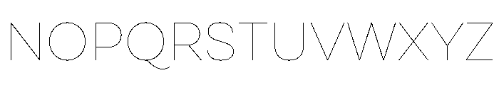 Cardium Normal Hairline Font UPPERCASE