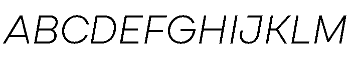 Cardium Normal Light Italic Font UPPERCASE