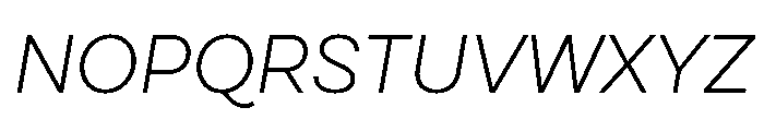 Cardium Normal Light Italic Font UPPERCASE
