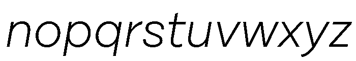 Cardium Normal Light Italic Font LOWERCASE