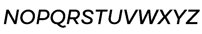 Cardium Normal Medium Italic Font UPPERCASE