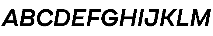 Cardium Normal Semi Bold Italic Font UPPERCASE