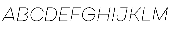 Cardium Normal Thin Italic Font UPPERCASE