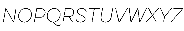 Cardium Normal Thin Italic Font UPPERCASE