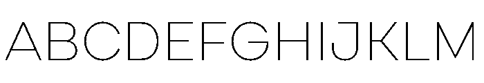 Cardium Normal Thin Font UPPERCASE