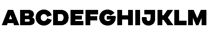 Cardium Wide Black Font UPPERCASE