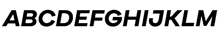 Cardium Wide Bold Italic Font UPPERCASE
