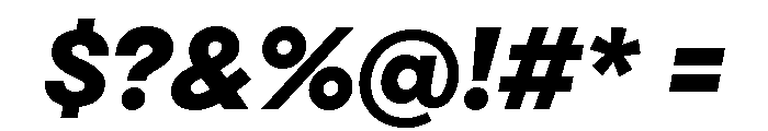 Cardium Wide Extra Bold Italic Font OTHER CHARS