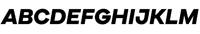 Cardium Wide Extra Bold Italic Font UPPERCASE