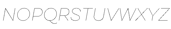 Cardium Wide Hairline Italic Font UPPERCASE