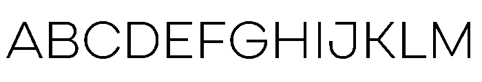 Cardium Wide Light Font UPPERCASE