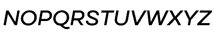 Cardium Wide Medium Italic Font UPPERCASE