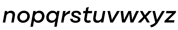 Cardium Wide Medium Italic Font LOWERCASE