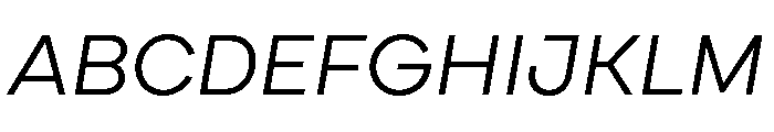 Cardium Wide Regular Italic Font UPPERCASE