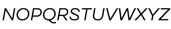 Cardium Wide Regular Italic Font UPPERCASE