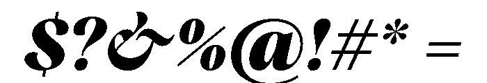 Carelia Bold Italic Font OTHER CHARS