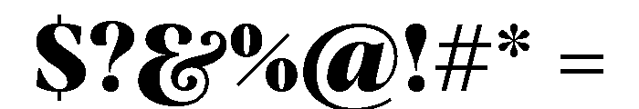 Carelia Bold Font OTHER CHARS