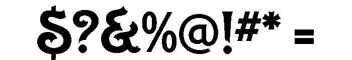 Carlingtown Gold Bold Font OTHER CHARS