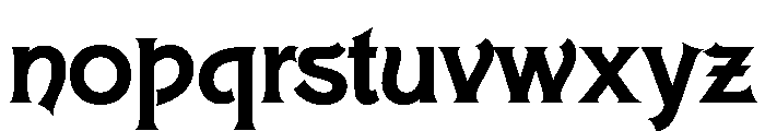 Carlingtown Gold Bold Font LOWERCASE