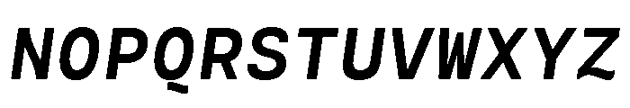 Cartograph Bold Italic Font UPPERCASE