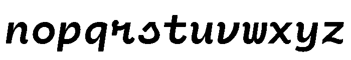 Cartograph Bold Italic Font LOWERCASE