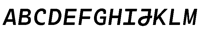 Cartograph Demi Bold Italic Font UPPERCASE