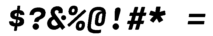 Cartograph Extra Bold Italic Font OTHER CHARS