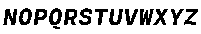 Cartograph Extra Bold Italic Font UPPERCASE