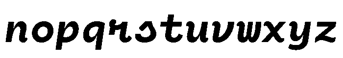 Cartograph Extra Bold Italic Font LOWERCASE