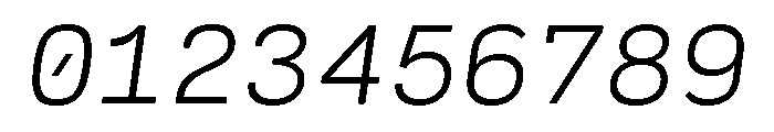 Cartograph Extra Light Italic Font OTHER CHARS