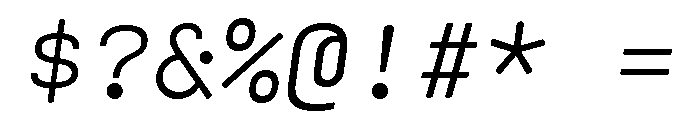 Cartograph Extra Light Italic Font OTHER CHARS
