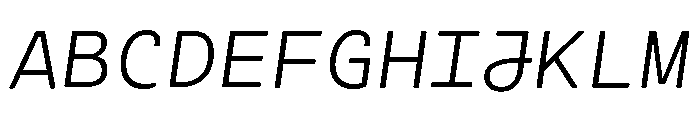 Cartograph Extra Light Italic Font UPPERCASE