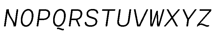 Cartograph Extra Light Italic Font UPPERCASE